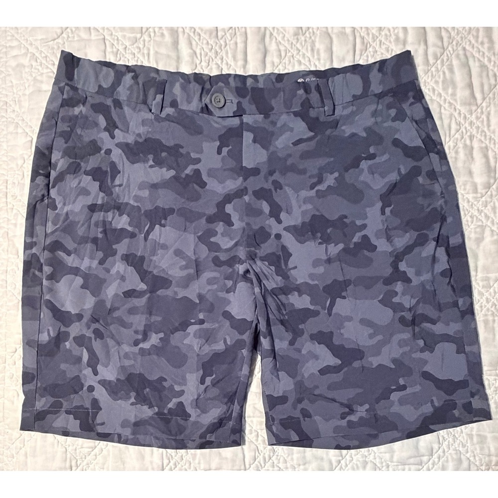 G/FORE Golf Shorts Mens 38 Blue Twilight Camo Performance Stretch Athletic